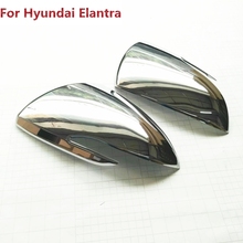 Cubierta de espejo de puerta lateral cromado compatible con HYUNDAI ELANTRA AVANTE 2016 2017 cubierta de ajuste de Vista trasera 2024 - compra barato