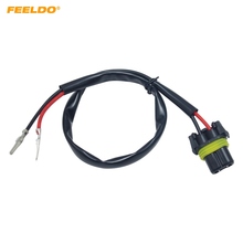 FEELDO 10Pcs Car H11-Pin Kits To 9005/9006 Female Power Cable HID Conversion Kit Xenon Lamp Bulb Power Wire Harness Plug #MX5979 2024 - buy cheap