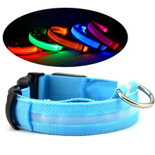 LED Dog Collar for Dog Light Night Safety Lighting Necklace Adjustable Flashing Nylon LED Dog Collar Light Luminous collar perro 2024 - buy cheap