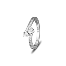 CKK-anillo Forever Hearts para Mujer y hombre, sortija, anillo para Mujer, joyería de compromiso de boda de Plata de Ley 925 2024 - compra barato