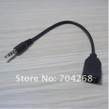 100 шт. синхронизации и зарядки 3.5 мм с парнем аудио в USB 2.0 тип а конвертер кабель шнур для mp3 ipod оптовая продажа 2024 - купить недорого