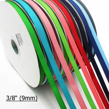 [IuBuFiGo] 3/8"(9mm) Brand Solid Color Grosgrain Ribbon And Gift Ribbons For Crafts Packing Tape 100yard/lot Wholesale 2024 - buy cheap
