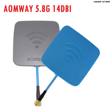 Antena direcional aomway 5.8ghz 14dbi, antena plana de alto ganho, com sma ou antena para drone fpv racer, quadco 2024 - compre barato