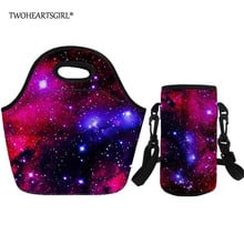 Twoheartsgirl Galaxy Space Lunch Bag For Women Girl Kids Children Thermal Insulated Lunch Box Tote Food Picnic Bag Bottle Pouch 2024 - buy cheap