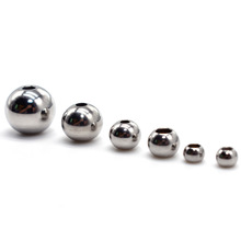 50pcs Stainless Steel Big Hole Spacer Beads 3/4/5/6/8/10/12mm Round Ball Steel Charm Metal Beads Fit Bracelets DIY Jewelry Make 2024 - buy cheap