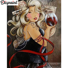 Dispaint Full Square/Round Drill 5D DIY Diamond Painting "Cartoon beauty" 3D Embroidery Cross Stitch Home Decor Gift A06072 2024 - buy cheap