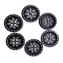 20pcs 1" Dark Coffee Wreath Wooden buttons Sewing flower wood button for Scrapbooking Crafts Accessory 25.0mm 2024 - buy cheap
