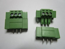 20 piezas con estampado recto 3 pin paso 3,5mm tornillo Terminal bloque conector Color verde tipo enchufable con recto pin 2024 - compra barato