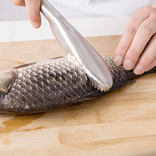 Wonderlife Stainless Steel Kitchen Seafood Tools Fish Skin Brush Cleaning Peeler Scraper Cooking Accessories 2024 - buy cheap