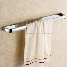 Вешалка для полотенец Nba833, хромированный держатель для полотенец с одной направляющей, настенные аксессуары для ванной комнаты 2024 - купить недорого