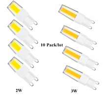 10pcs G9 LED Lamp 220V 110V Dimmable G9 cob leds Bulb Lampada ampoule 2W 3W Light Bulbs Bombillas Replace 20W 35W Halogen Lamp 2024 - купить недорого