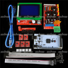 Kit de Impresora 3D para Arduino Mega 2560 R3 + RAMPAS 1.4 Controller + LCD 12864 + 5 CONTROLADOR Paso A Paso A4988 2024 - compra barato