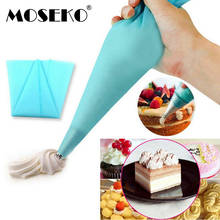 MOSEKO 1 шт. многоразовый силиконовый кондитерский мешок для айсинга, крема, украшения десертов, инструменты для украшения торта, кексов, инструменты для выпечки, тортов 2024 - купить недорого