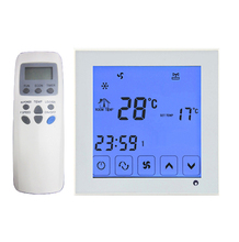 2p 4p touch screen Fan coil program thermostat temperature controller with remote 2024 - buy cheap