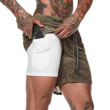 Pantalones cortos de camuflaje para hombre, Shorts de entrenamiento para gimnasio, informales, a la moda, para correr en la playa 2024 - compra barato