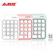 Ajazz AK18 2.4G Wireless USB Numeric Keypad Mini Numpad 18 Keys Digital Keyboard for iMac/MacBook Air Laptop PC Notebook Desktop 2024 - buy cheap