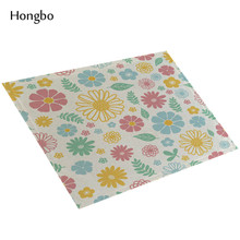 Floral Kitchen Table Mats Linen Table Napkin Floral Decorative Placemats Coasters 2024 - buy cheap