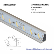Sales promotion 20pcs*1m V type corner  LED profile led aluminium profile for led bar light wardrobe light corridor light 2024 - buy cheap
