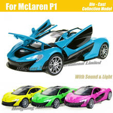 1:32 Scale Diecast Alloy Metal Super Racing Car Model For McLaren P1 Collection Model Pull Back Toys Car With Sound&Light 2024 - buy cheap