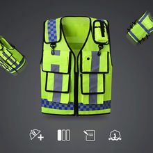 New Motocycle Reflective Vest with Pockets High Visibility Breathable Adjustable Safety Gear for Cycling 2024 - buy cheap