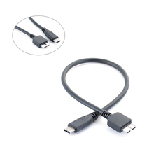 Кабель для передачи данных 0,3 м, USB 3,1 Type-C к USB 3,0 Micro B, разъем для MAC BOOK, WINDOWS, ПК, OTG, внешний жесткий диск, кабель для жесткого диска 2024 - купить недорого