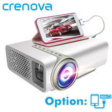 Мини-проектор CRENOVA для домашнего кинотеатра видео проектор с HDMI VGA AV USB проводной с тем же экраном Beamer 2024 - купить недорого