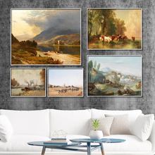 Home Decoration Print Canvas Wall Art PicturePaintings Horizontal Rectangle Forest landscape oil Unframed Drawings 2024 - buy cheap