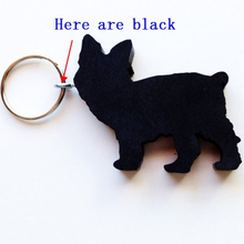 Yorkshire Terrier keychain  Custom all kinds of animal key chain The black metal jewelry for men or women 2024 - buy cheap