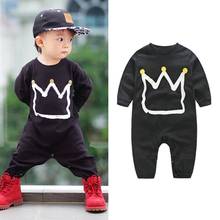 Baby Boy Gentleman Rompers Long-sleeved Playsuit Autumn Spring Cotton Casual Newborn Boy Outfits 0-24M 2024 - buy cheap