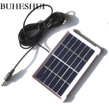 BUHESHUI 1W 6V Solar Cell Module Polycrystalline Solar Panel+DC5521 Cable 3M For 3.7V Battery System Charger Wholesale 100pcs 2024 - buy cheap