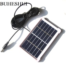 Bueshui-Módulo de célula Solar de 1W y 6V, Panel Solar policristalino + Cable DC5521 de 3M para cargador de sistema de batería de 3,7 V, venta al por mayor, 100 Uds. 2024 - compra barato