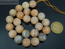 14mm Natural Sunstone Gems stone Round Spacer Loose Beads 15'' Jewelry Design 5 Strands/Pack 2024 - buy cheap