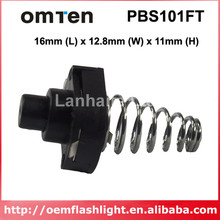 OMTEN PBS101FT 16 мм (Д) 12,8 мм (Ш) x 10 мм (В) светодиодный фонарик Clicky Switch-черный (5 шт) 2024 - купить недорого
