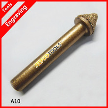 A10- 6*10*7mm Taper Stone CNC Tools For 3D Deep Relief/ Engraving Tools On Monument/Tombstone/Marble/Granite 2024 - buy cheap