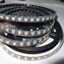 4m DC5V addressable WS2812B led pixel strip,74pcs WS2812B/M with 74pixels;BLACK PCB;IP68;epoxy resin filled in the tube 2024 - buy cheap