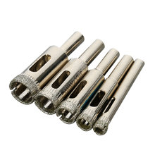 5Pcs Diamond Coated Core Hole Saw Bit Set Tool For Tile Marble Glass Ceramic 6/8/10/12/14 Mm 2024 - buy cheap