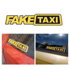 Adesivo autoadesivo para janela de carro, autoadesivo engraçado, táxi falso, 20*4.5cm, estilo de carro 2024 - compre barato