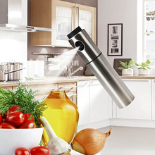 Silver Stainless Steel Olive Pump Spraying Oil Bottle Sprayer Can Oil Jar Pot Tool Can Pot Cookware Kitchen Tools 2024 - buy cheap