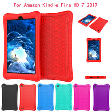 Protection Case Cover For Amazon Kindle Fire HD 7Inch 2019 Case Slim Cover Silica Gel E-book Shell Tablet Cases Covers 2024 - buy cheap