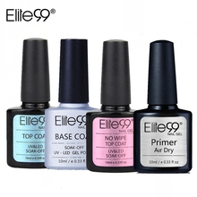 Elite99-esmalte de Gel UV para manicura, Base para uñas, lámpara LED UV, sin limpiar, 10ml 2024 - compra barato