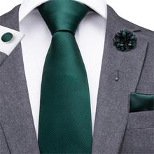 Conjunto de corbata de cuello para hombre, Set de pañuelos de seda de color verde CX-830 y turquesa, cortadores de Esmeralda para negocios o boda 2024 - compra barato