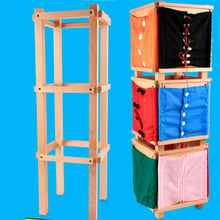 Montessori-juguetes de madera para niños, marco de vestidor con botones, materiales educativos 2024 - compra barato