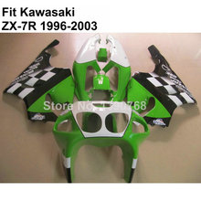 Kit de carrocería para Kawasaki Ninja, carenados verde, blanco y negro ZX7R 96-03 ZX 7R 1996-2002 2003, kit VT76 2024 - compra barato