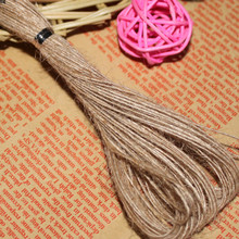 20 meters/lot Brown string for kraft Paper Tags rope 100%linen Cords for hang tag 2024 - buy cheap