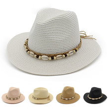 Imixlote chapéu de palha unissex, chapéu casual para praia e viagens, de verão 2024 - compre barato