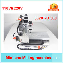 mini desktop router cnc drilling milling cuttting machine CNC 3020T-D300 with ball screw and 300W spindle 2024 - buy cheap