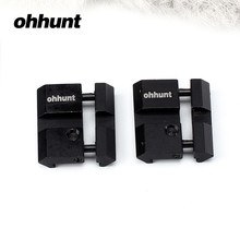 Ohhunt-Junta ultrapequeña de 11mm, 2 uds., cola de pato a 20mm, adaptador de montaje de riel Picatinny para anillos de montaje de mira telescópica 2024 - compra barato