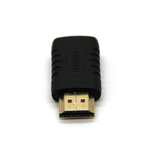Позолоченный HDMI-совместимый штекер к MiniHDMI женский полный HDMI-совместимый адаптер конвертер для HDTV 2024 - купить недорого