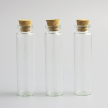 24 x Mini Glass Vials Wishing Cork Stopper Glass Bottles Jars Containers 20ml 20cc glass bottle with cork 2024 - buy cheap