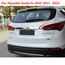 Накладка на заднюю крышку багажника из нержавеющей стали, хромированная, для Hyundai Santa Fe IX45 2013 -2015 2024 - купить недорого